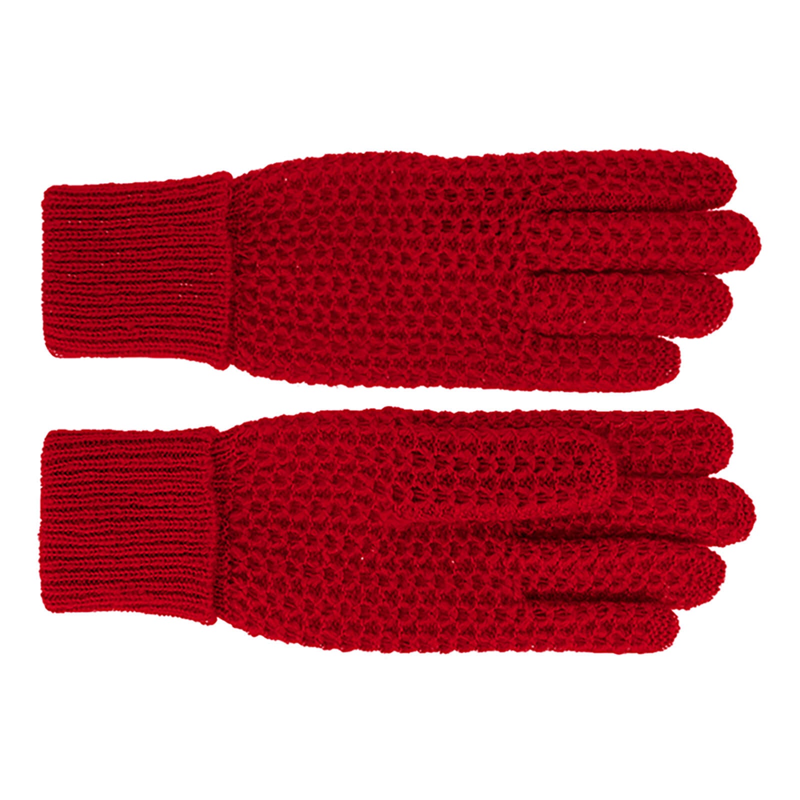 Fiebig Strickhandschuhe uni gemustert