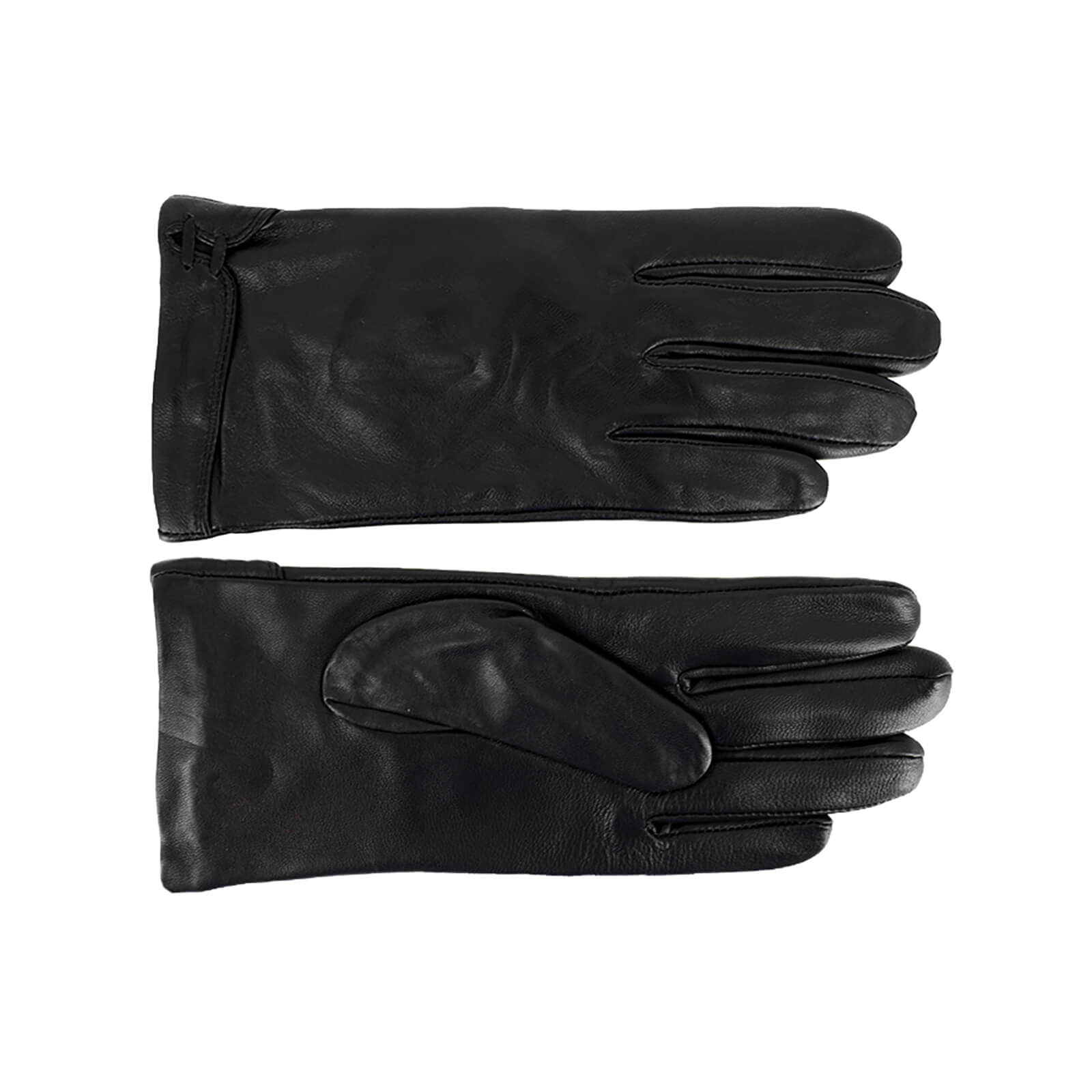 Fiebig Lederhandschuhe uni Schwarz