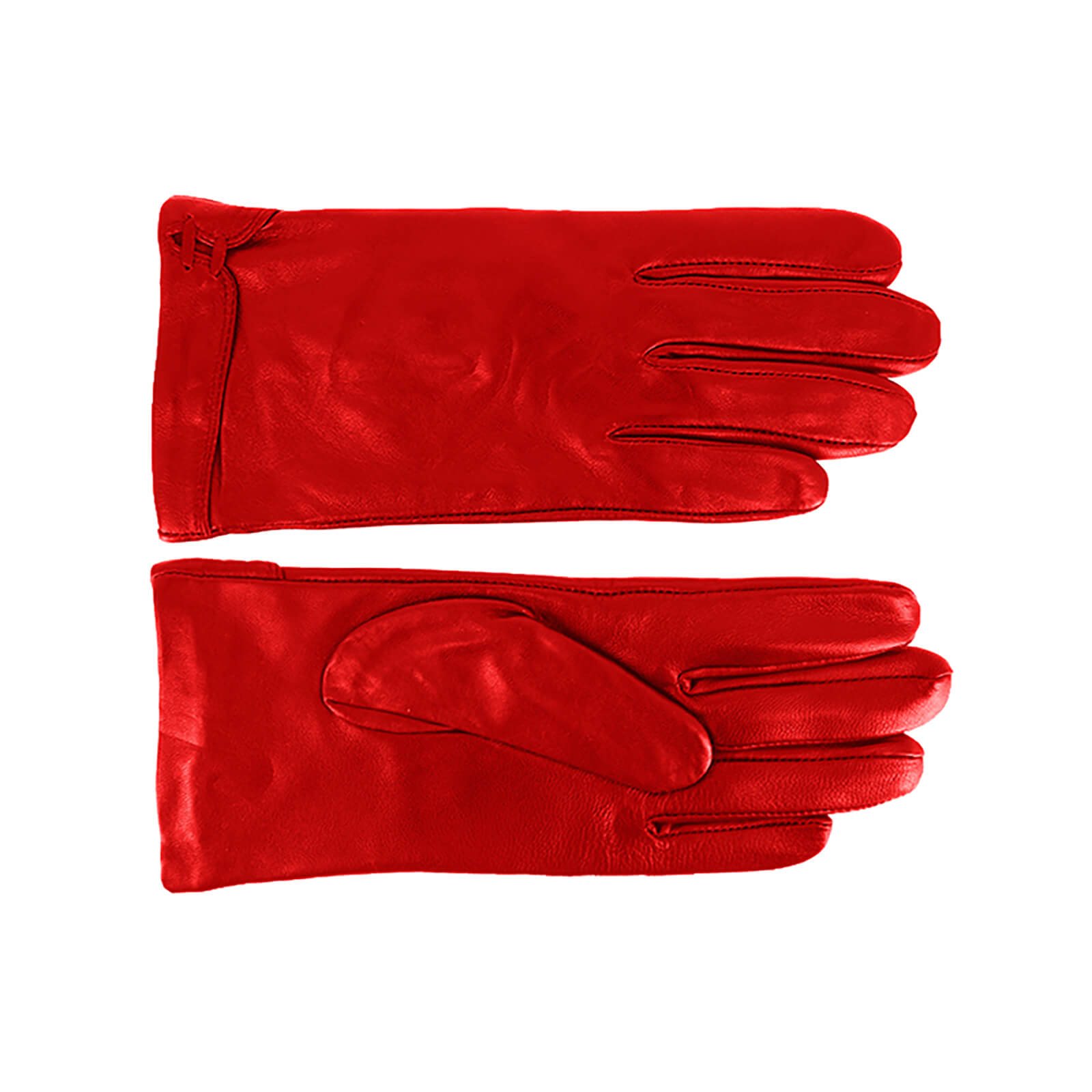 Fiebig Lederhandschuhe uni Rot