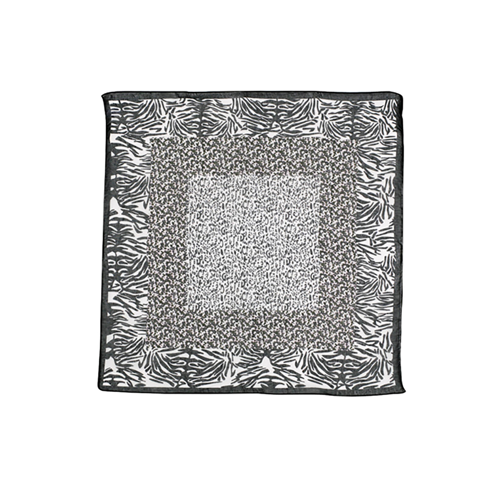 Fiebig Tuch geblümt und Zebrastreifen quadratisch