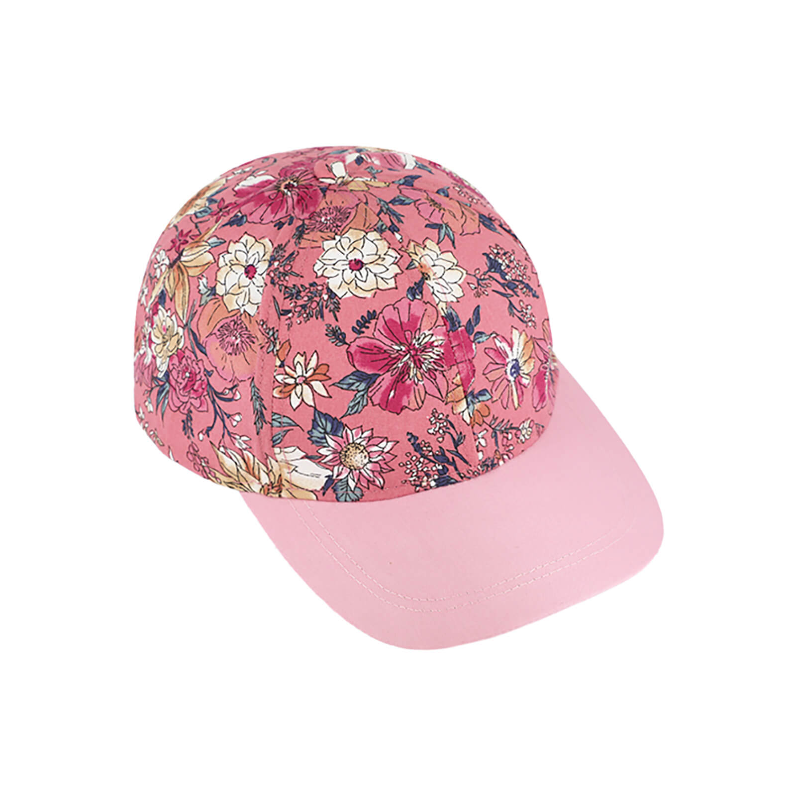 Fiebig Baseballcap Blumenmuster Schirm uni