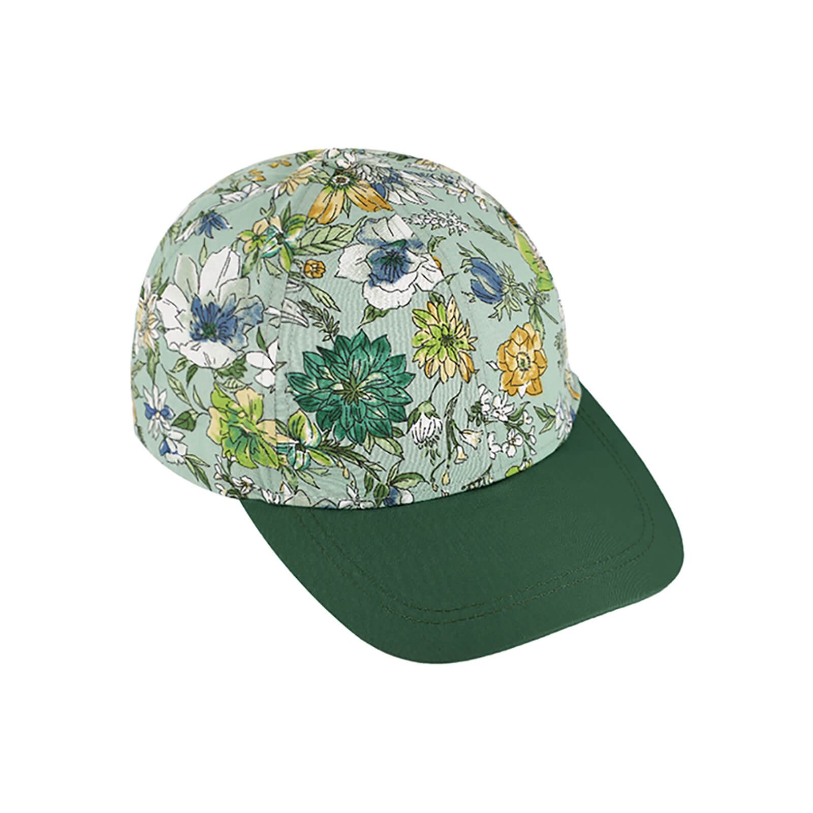 Fiebig Baseballcap Blumenmuster Schirm uni