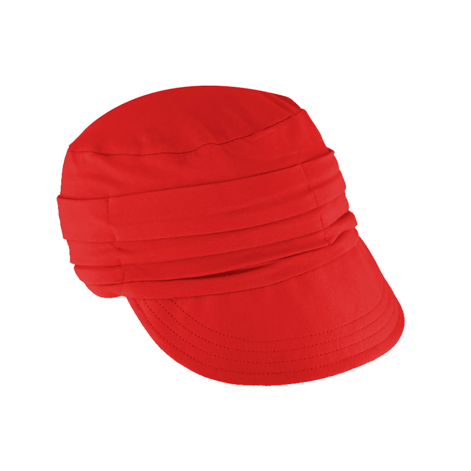 Fiebig Stoffmütze Jersey mit Schirm uni GOTS