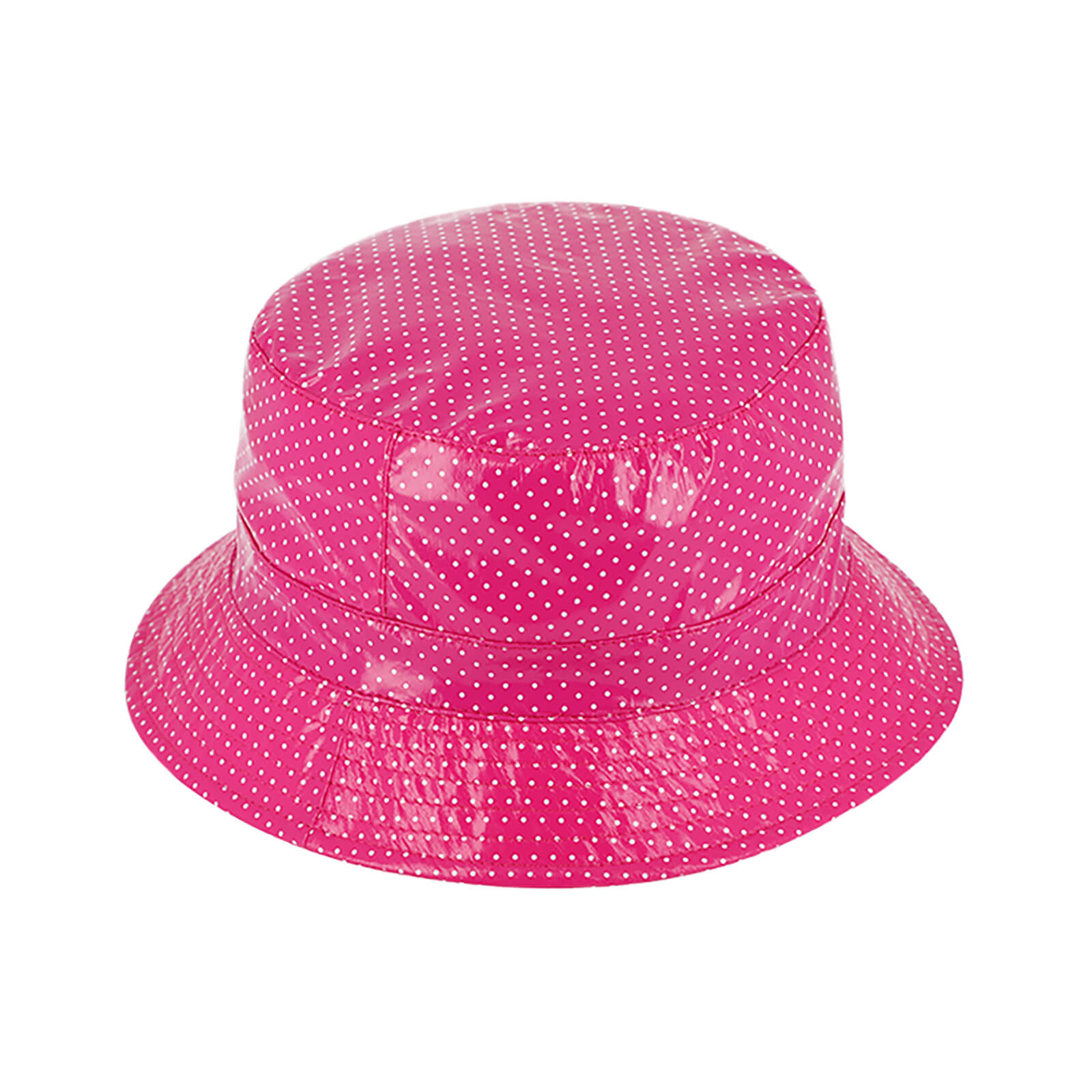 Fiebig Fischerhut gepunktet mit Beschichtung Fuchsia