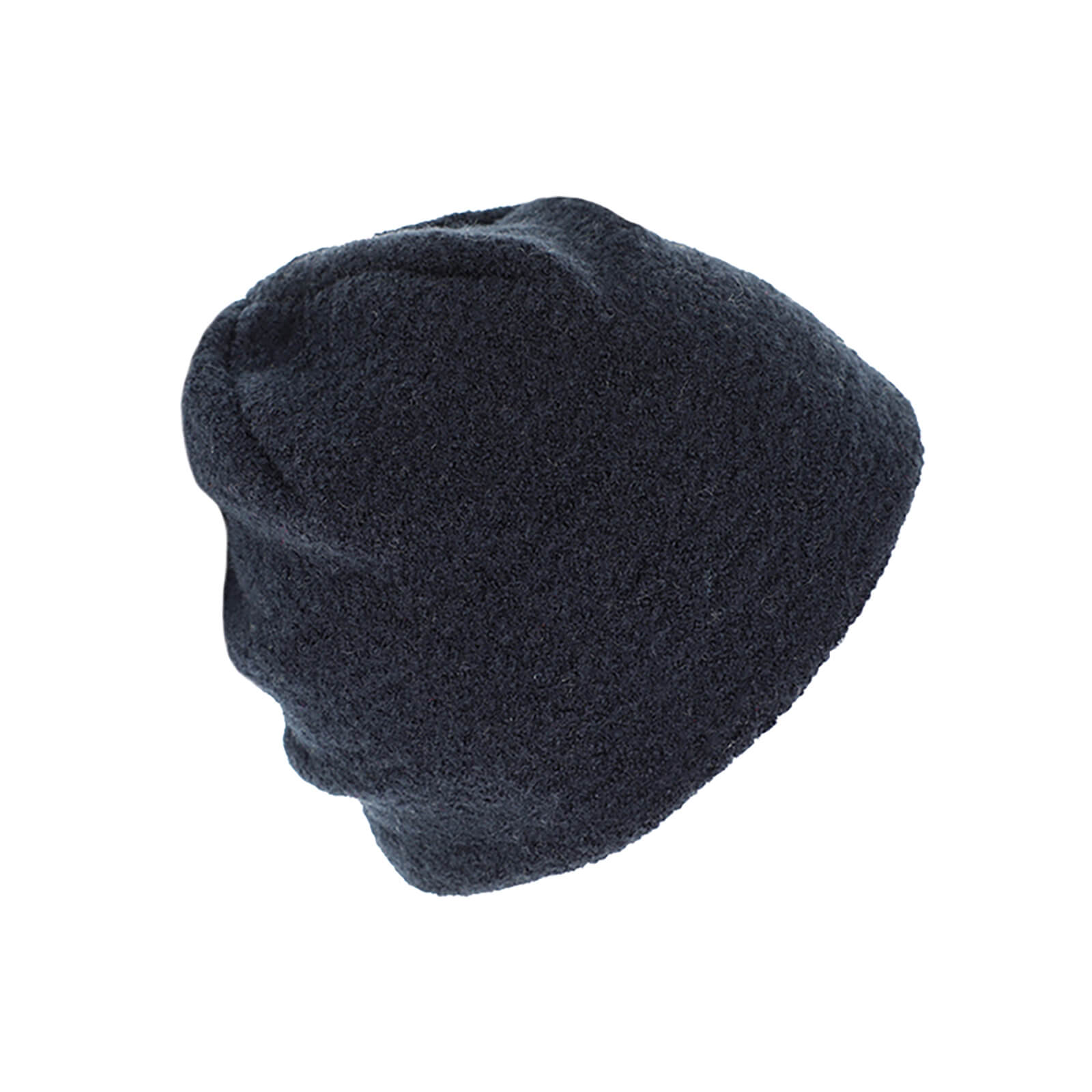 Fiebig Stoffmütze Beanie Walkwolle GOTS Marineblau