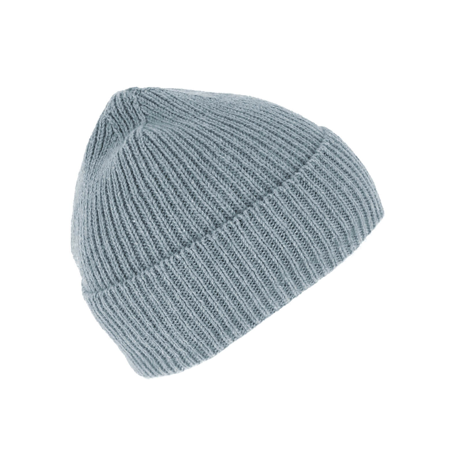 Fiebig Strickmütze mit Umschlag uni Jeansblau