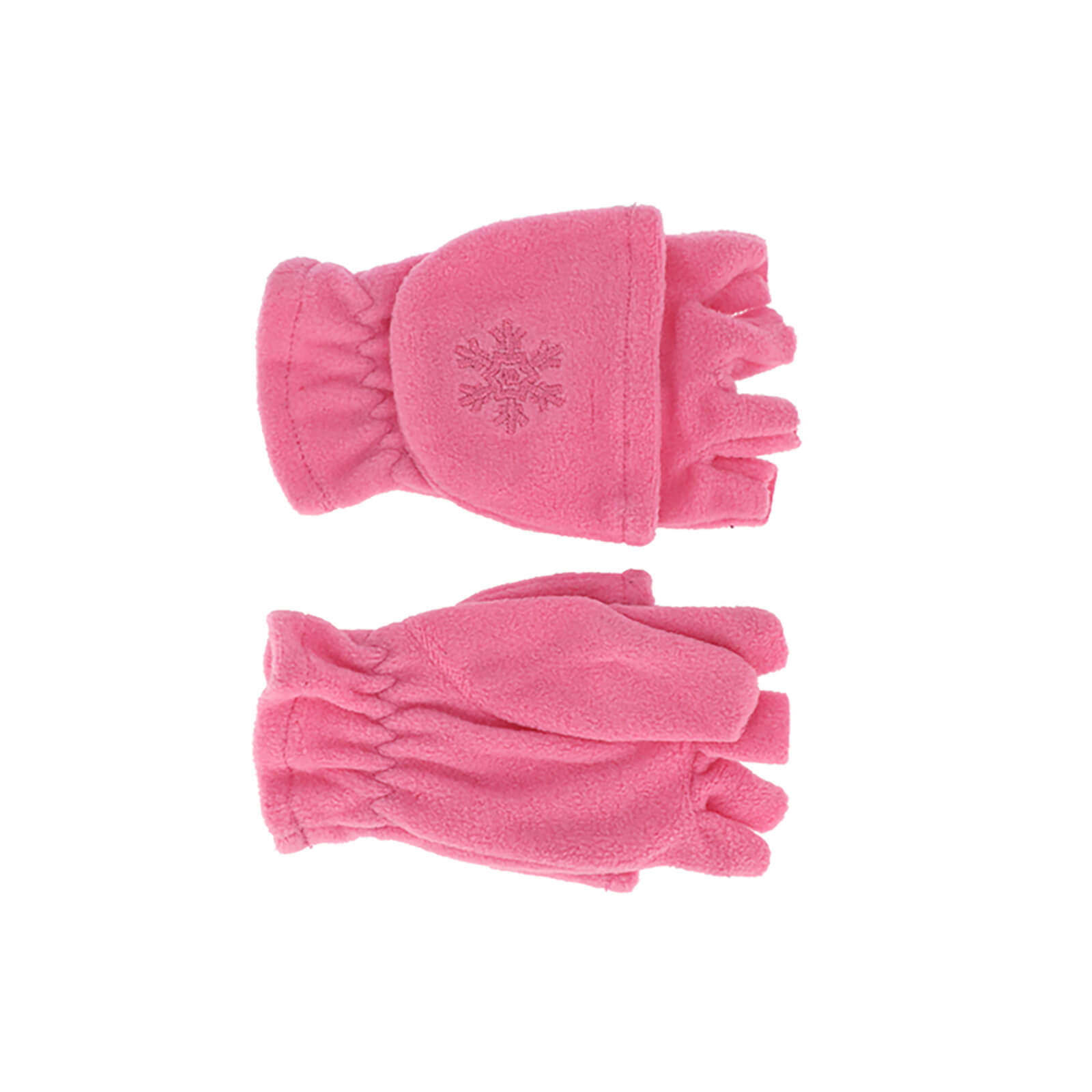 Fiebig Handschuhe Fleece uni mit Fingerklappe Rosa