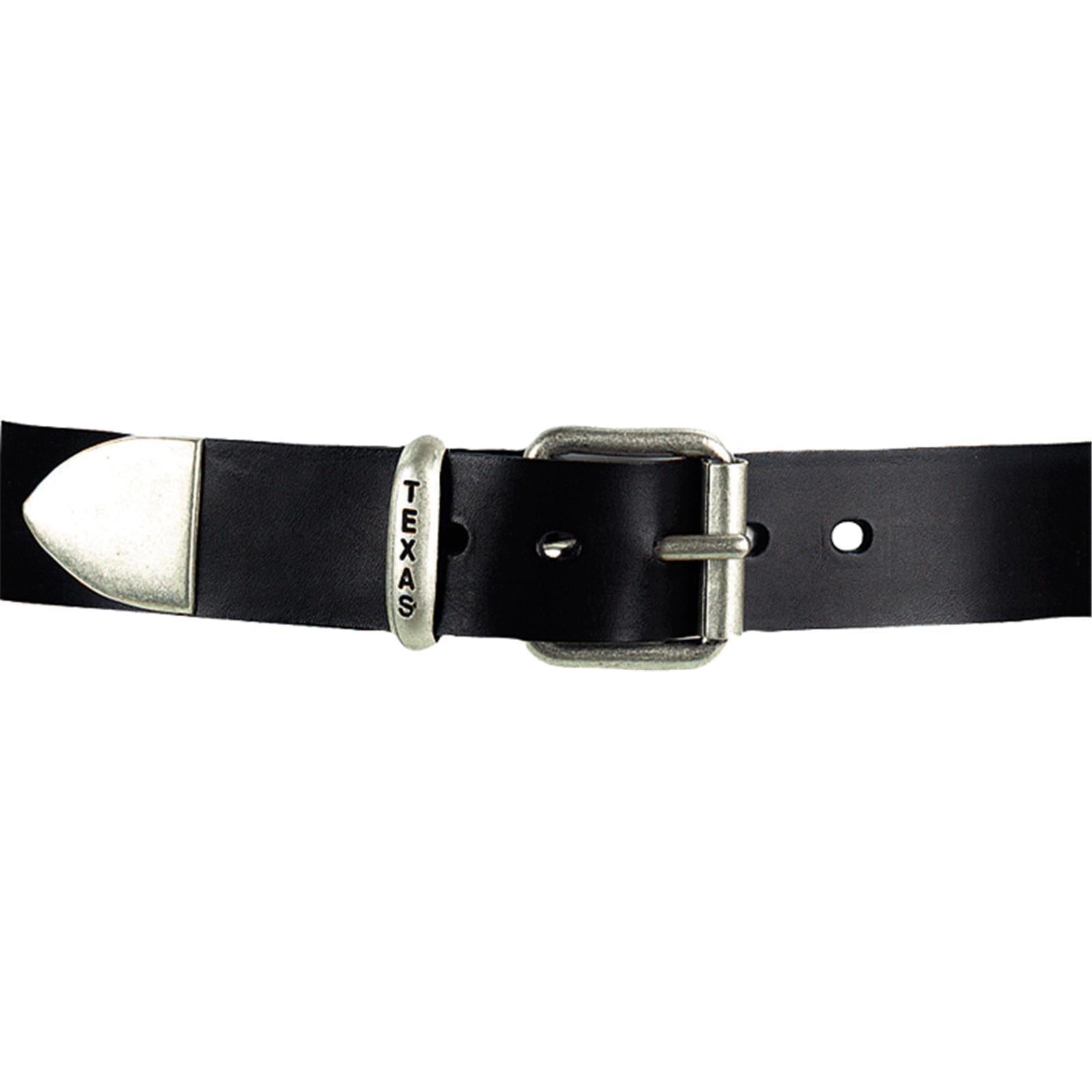 Jeans-Gürtel schwarz Leder
