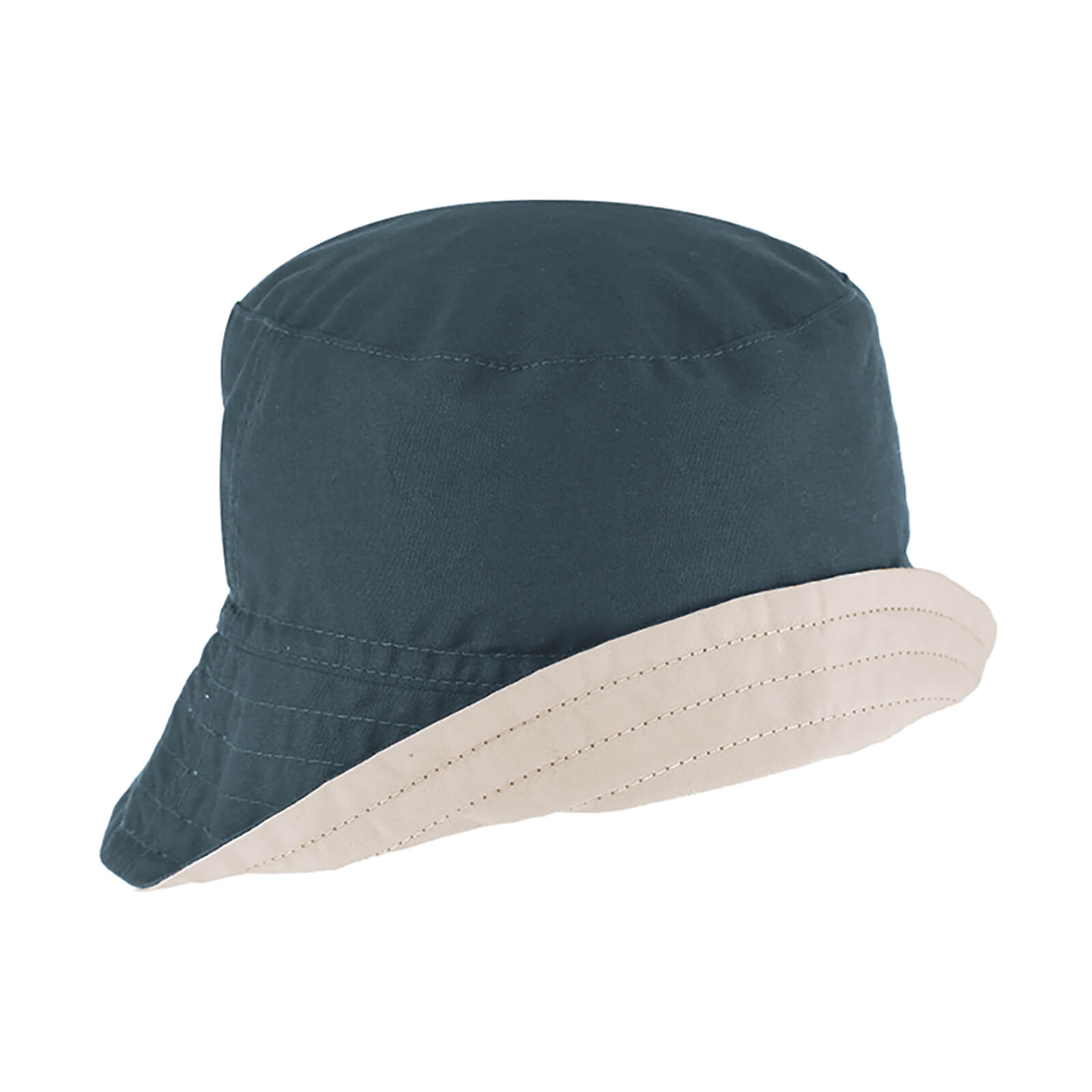 Fiebig Fischerhut zweifarbig wendbar UV-Schutz GOTS Jeansblau