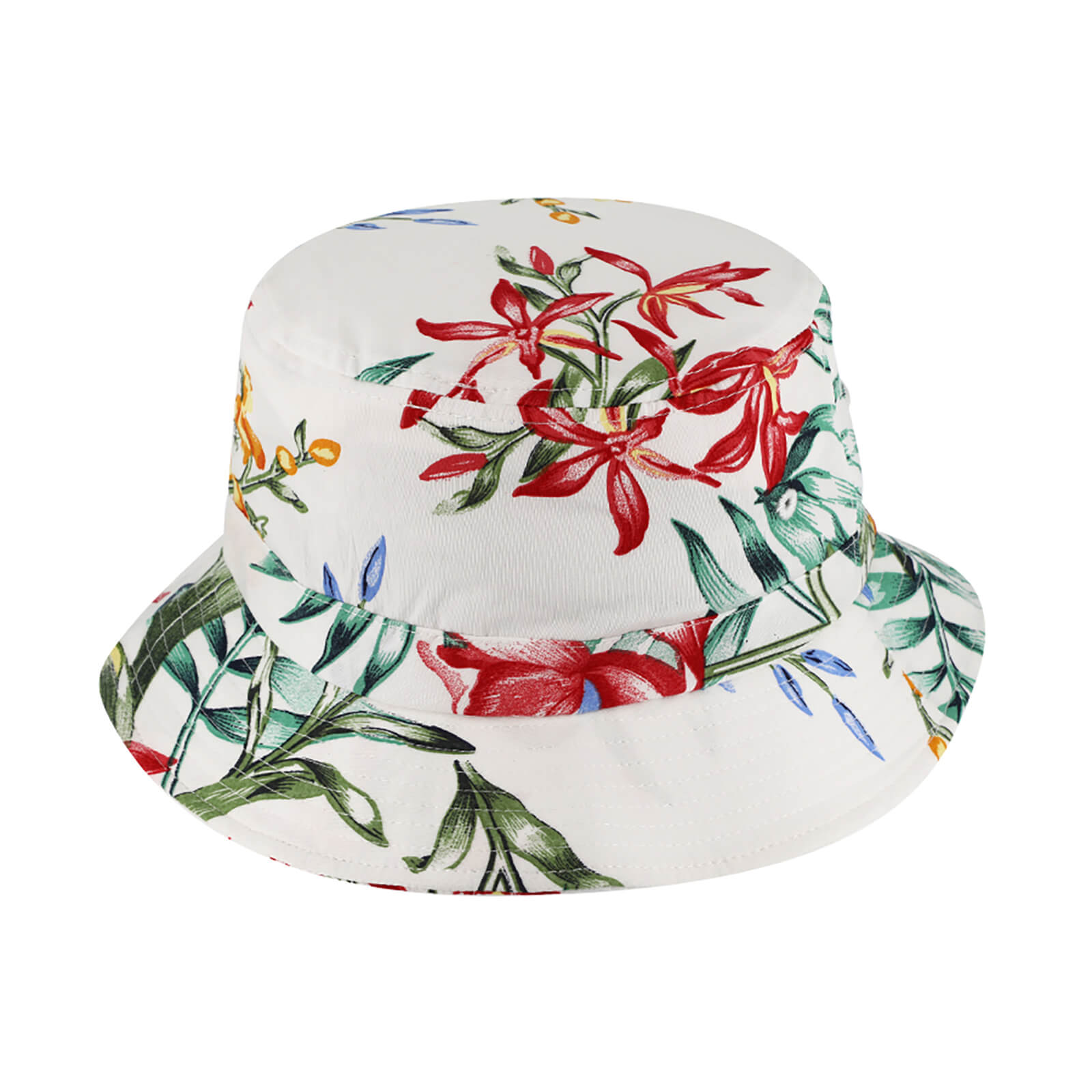 Fiebig Fischerhut Blumenprint Weiss