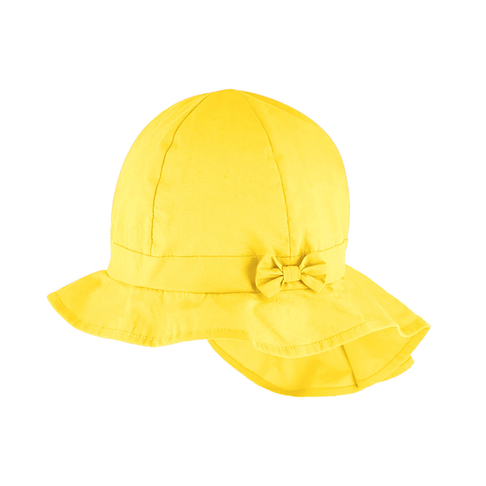 Fiebig Stoffhut 6-Panel uni mit Nackenschutz UV-Schutz GOTS Gelb