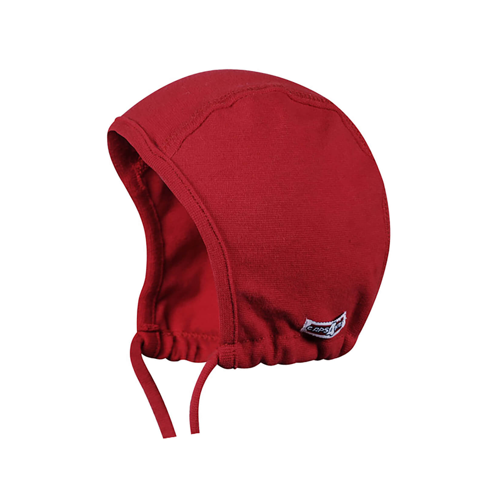 Fiebig Stoffmütze Jersey uni mit Band Rot