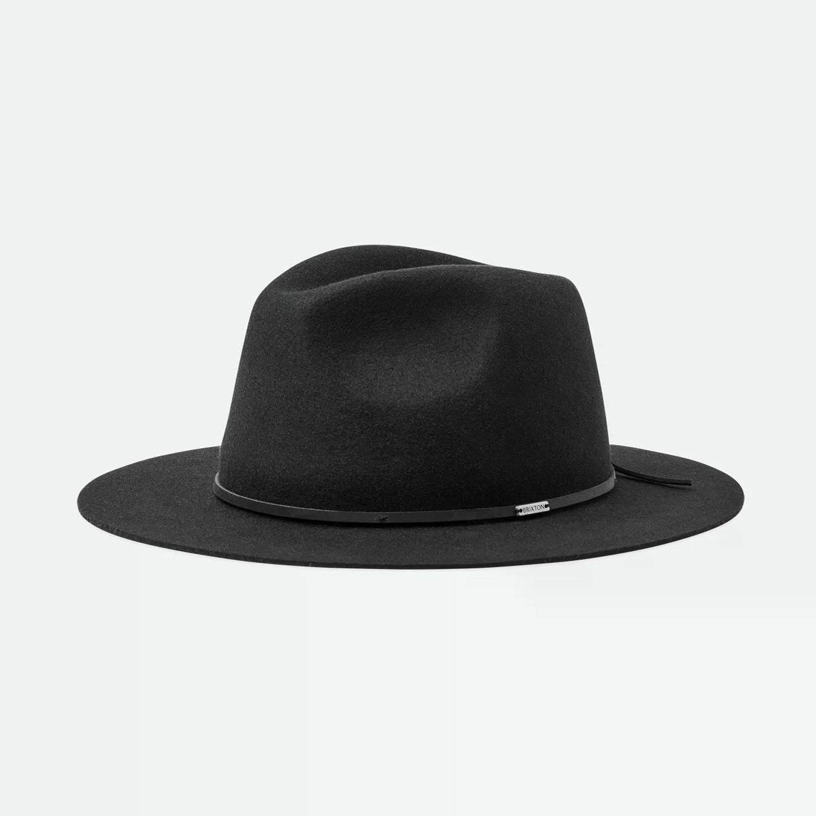 Brixton Wollfilzhut Wesley Fedora Schwarz